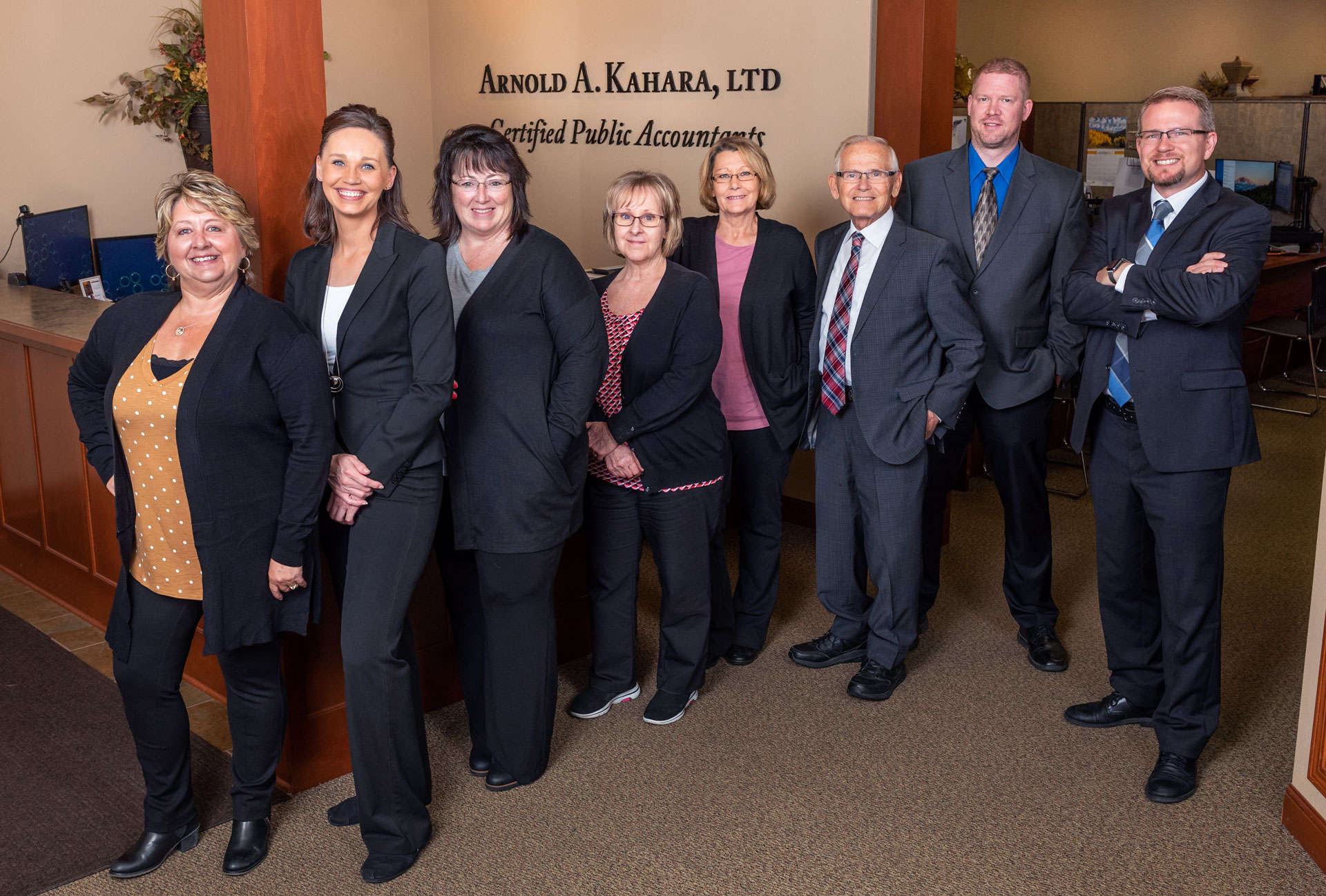 The Arnold A. Kahara, Ltd. team in Saint Cloud, Minnesota